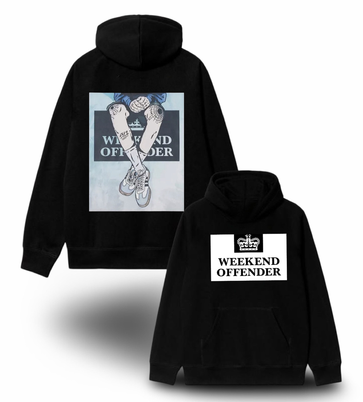 Худи NOXX Streetwear Weekend Offender Casual виккенд Черный Худи NOXX Streetwear Weekend Offender Casual виккенд Черный