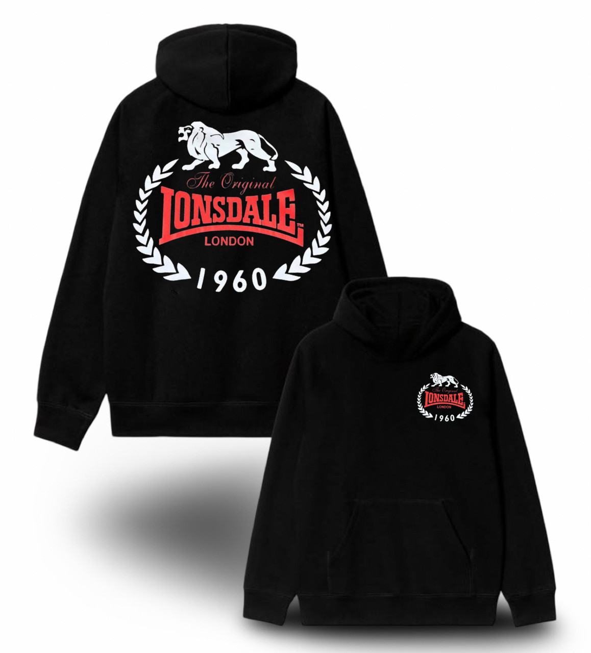 Худи NOXX Lonsdale London Fight Casual лонсдейл Черный Худи NOXX Lonsdale London Fight Casual лонсдейл Черный