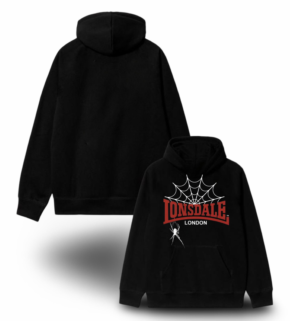 Худи NOXX Lonsdale London casual Fight лонсдейл spider Черный