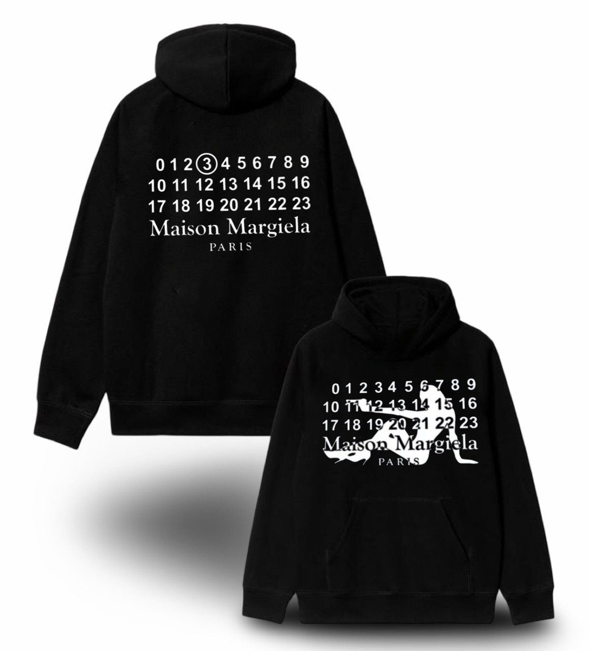 Худи NOXX Maison Margiela Paris мейсон марджела Черный Худи NOXX Maison Margiela Paris мейсон марджела Черный