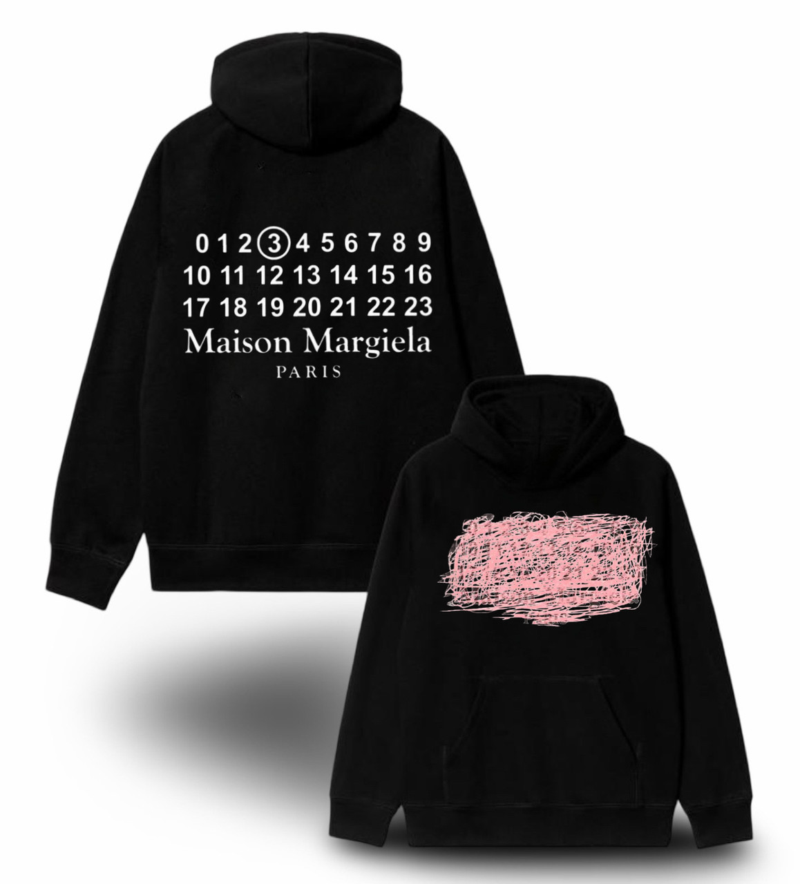 Худи NOXX Maison Margiela Paris мейсон марджела Черный Худи NOXX Maison Margiela Paris мейсон марджела Черный