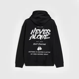 Худи NOXX Streetwear Never Alone Черный