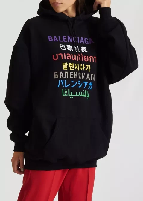 Худи NOXX Balenciaga Черный Худи NOXX Balenciaga Черный