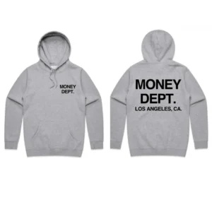 Худи NOXX Streetwear Money Dept Серый
