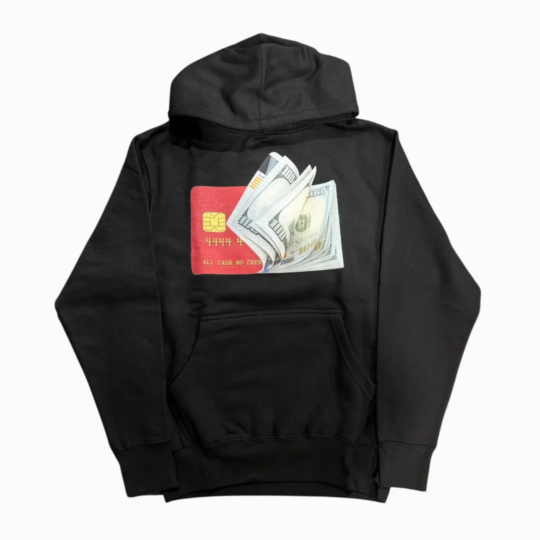 Худи NOXX Streetwear All Cash Credit Card Черный Худи NOXX Streetwear All Cash Credit Card Черный