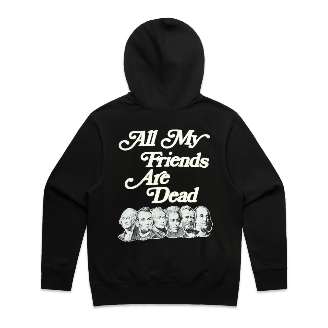 Худи NOXX Streetwear All Cash Friends Черный