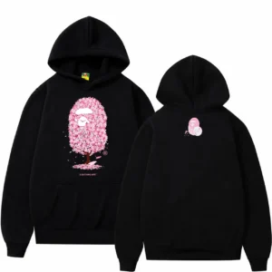 Худи NOXX толстовка BAPE Japanese Sakura Tattoo Big Ape Черный