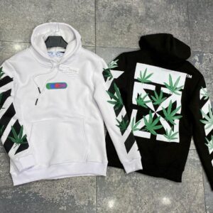 Худи NOXX Off-white Cannabis Черный Худи NOXX Off-white Cannabis Белый