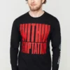 NOXX свитшот с принтом Within Temptation - Worlds Collide, Черный NOXX свитшот с принтом Within Temptation - Worlds Collide, Черный