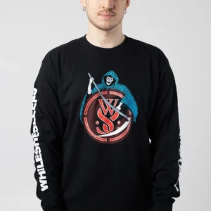 NOXX свитшот с принтом While She Sleeps - Reaper, Черный NOXX свитшот с принтом While She Sleeps - Reaper, Черный