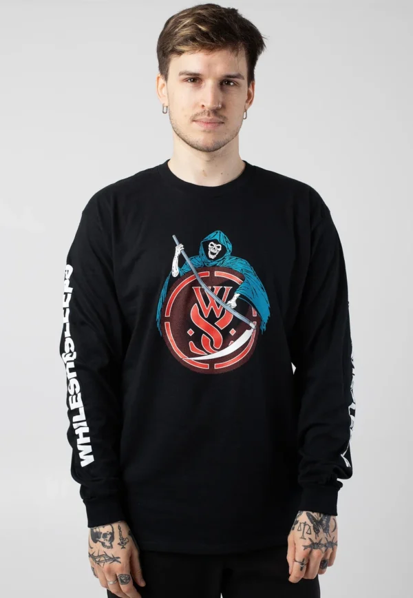 NOXX свитшот с принтом While She Sleeps - Reaper, Черный NOXX свитшот с принтом While She Sleeps - Reaper, Черный