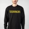 NOXX свитшот с принтом Terror - War Inside, Черный NOXX свитшот с принтом Terror - War Inside, Черный