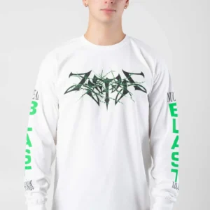 NOXX свитшот с принтом Zetra - Pure Evil White, Белый NOXX свитшот с принтом Zetra - Pure Evil White, Белый