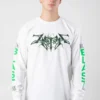 NOXX свитшот с принтом Zetra - Pure Evil White, Белый NOXX свитшот с принтом Zetra - Pure Evil White, Белый