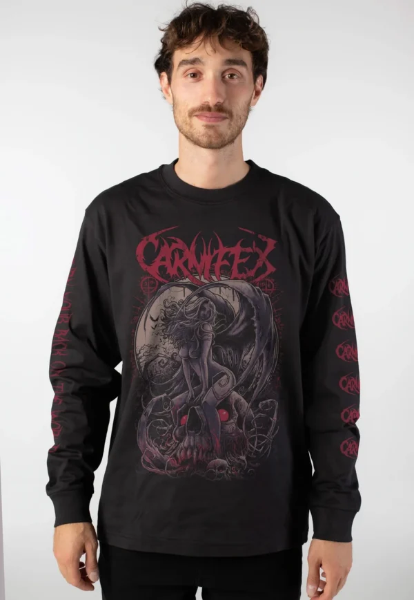 NOXX свитшот с принтом Carnifex - Vampy, Черный NOXX свитшот с принтом Carnifex - Vampy, Черный
