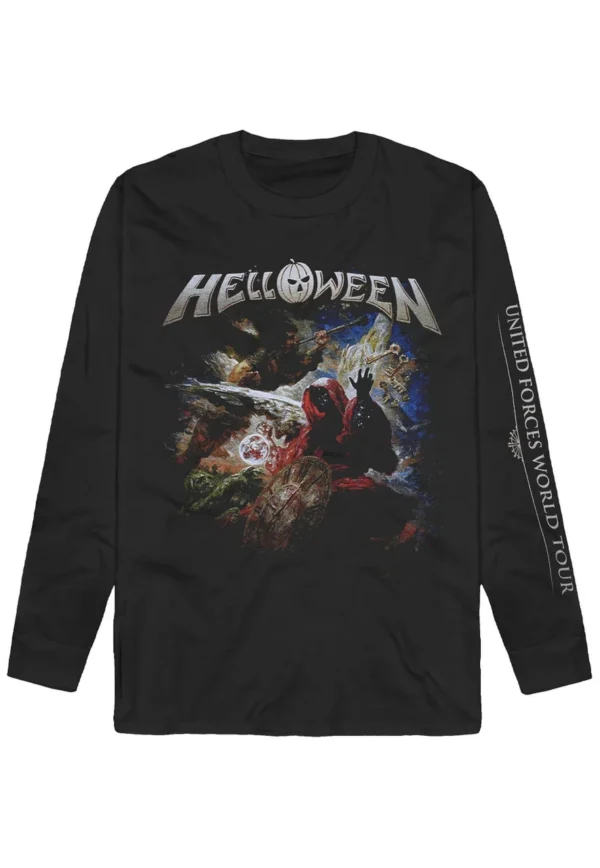 NOXX свитшот с принтом Helloween - United Forces World Tour, Черный