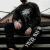 NOXX свитшот с принтом Darkthrone - Under A Funeral Moon / Album, Черный