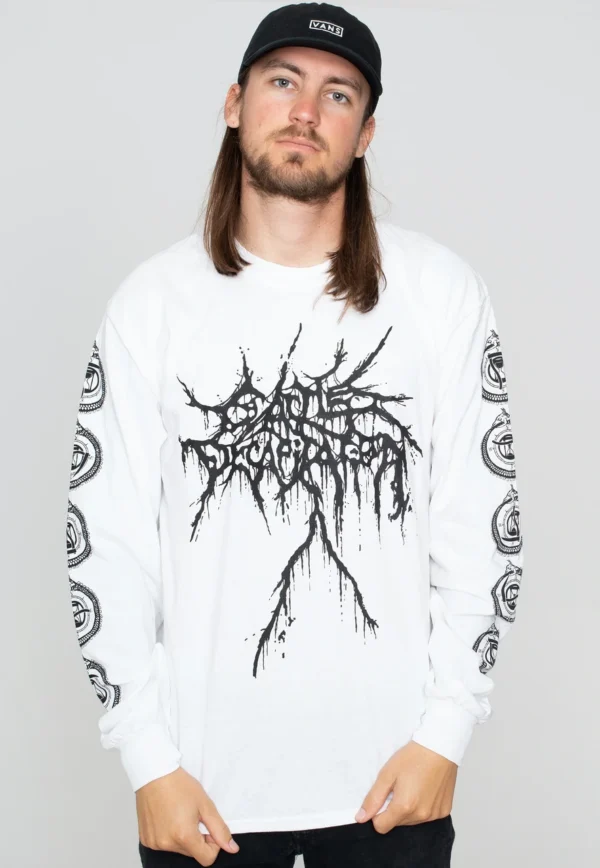 NOXX свитшот с принтом Cattle Decapitation - Ouroboros White, Белый NOXX свитшот с принтом Cattle Decapitation - Ouroboros White, Белый