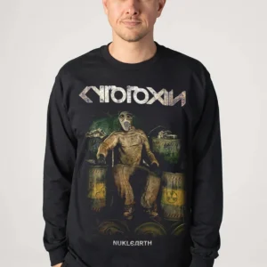 NOXX свитшот с принтом Cytotoxin - Nuclearth, Черный NOXX свитшот с принтом Cytotoxin - Nuclearth, Черный