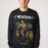 NOXX свитшот с принтом Cytotoxin - Nuclearth, Черный NOXX свитшот с принтом Cytotoxin - Nuclearth, Черный
