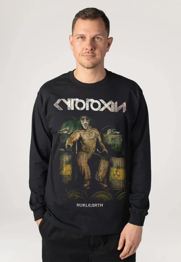 NOXX свитшот с принтом Cytotoxin - Nuclearth, Черный NOXX свитшот с принтом Cytotoxin - Nuclearth, Черный