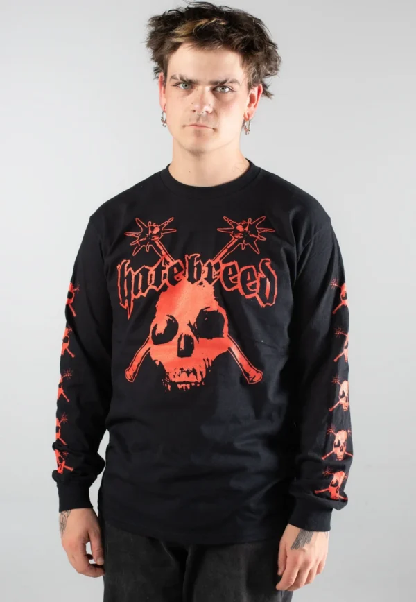 NOXX свитшот с принтом Hatebreed - Doom Awaits, Черный NOXX свитшот с принтом Hatebreed - Doom Awaits, Черный