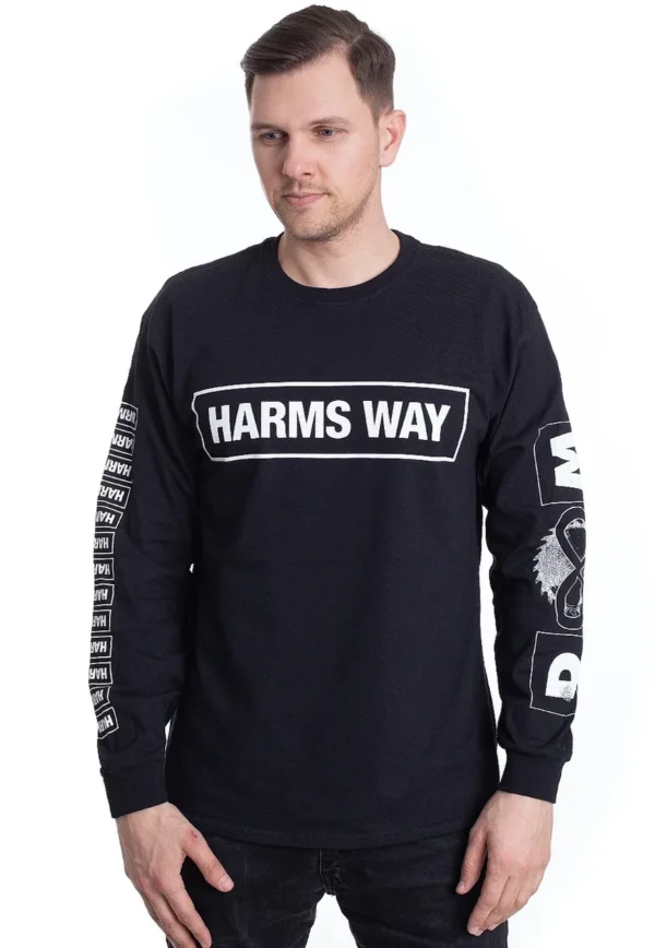 NOXX свитшот с принтом Harm's Way - Doom, Черный NOXX свитшот с принтом Harm's Way - Doom, Черный