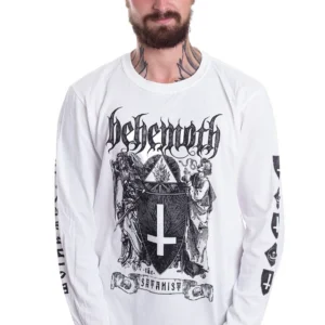 NOXX свитшот с принтом Behemoth - The Satanist White, Белый NOXX свитшот с принтом Behemoth - The Satanist White, Белый