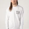 NOXX свитшот с принтом Stick To Your Guns - Devil White, Белый NOXX свитшот с принтом Stick To Your Guns - Devil White, Белый