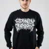 NOXX свитшот с принтом Extermination Dismemberment - Monster, Черный