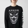 NOXX свитшот с принтом Ankor - Mask, Черный
