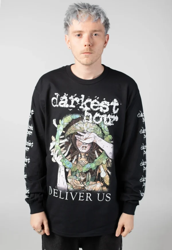 NOXX свитшот с принтом Darkest Hour - Deliver Us, Черный