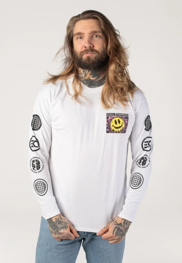 NOXX свитшот с принтом Electric Callboy - Tanzneid World Tour Smile White, Белый