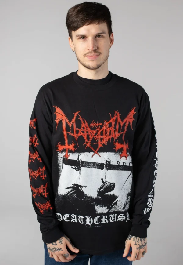 NOXX свитшот с принтом Mayhem - Deathcrush, Черный