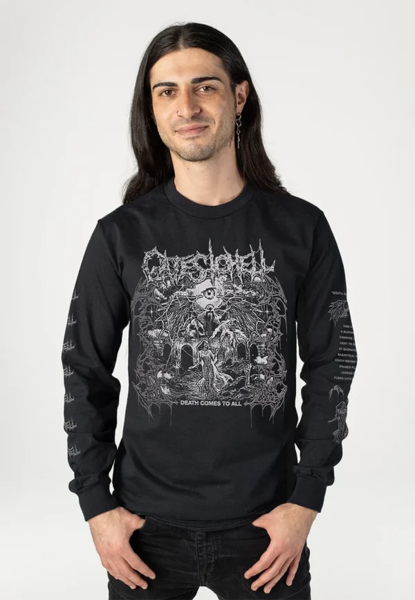 NOXX свитшот с принтом Gates To Hell - Death Comes To All, Черный
