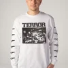NOXX свитшот с принтом Terror - Still Suffer White, Белый NOXX свитшот с принтом Terror - Still Suffer White, Белый