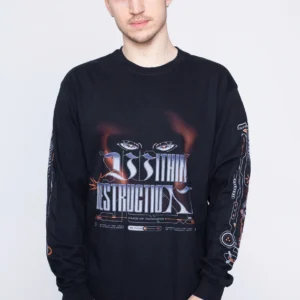 NOXX свитшот с принтом Within Destruction - KOD, Черный NOXX свитшот с принтом Within Destruction - KOD, Черный