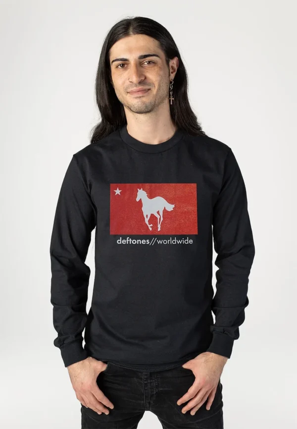 NOXX свитшот с принтом Deftones - Star & Pony, Черный