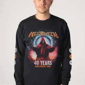 NOXX свитшот с принтом Helloween - Keeper 40 Years Tour, Черный NOXX свитшот с принтом Helloween - Keeper 40 Years Tour, Черный