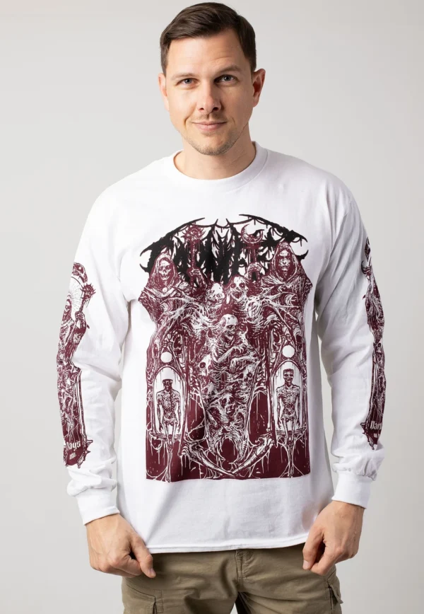 NOXX свитшот с принтом Carnifex - Dark Days White, Белый NOXX свитшот с принтом Carnifex - Dark Days White, Белый