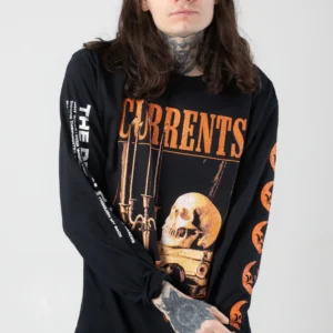 NOXX свитшот с принтом Currents - Candle Skull, Черный NOXX свитшот с принтом Currents - Candle Skull, Черный