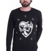 NOXX свитшот с принтом Daisyhead - Heart Logo, Черный