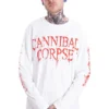 NOXX свитшот с принтом Cannibal Corpse - Butchered At Birth White, Белый NOXX свитшот с принтом Cannibal Corpse - Butchered At Birth White, Белый