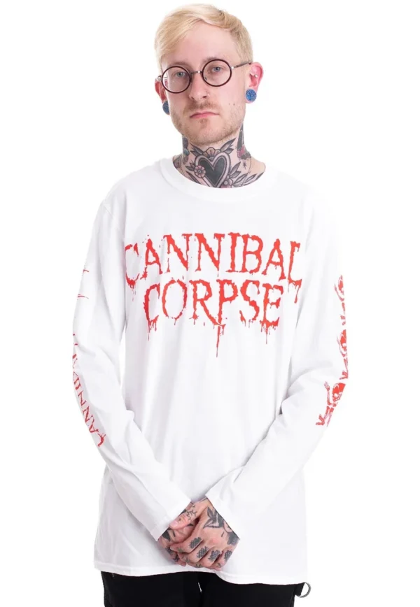 NOXX свитшот с принтом Cannibal Corpse - Butchered At Birth White, Белый NOXX свитшот с принтом Cannibal Corpse - Butchered At Birth White, Белый