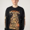 NOXX свитшот с принтом Whitechapel - Burn Forever, Черный NOXX свитшот с принтом Whitechapel - Burn Forever, Черный