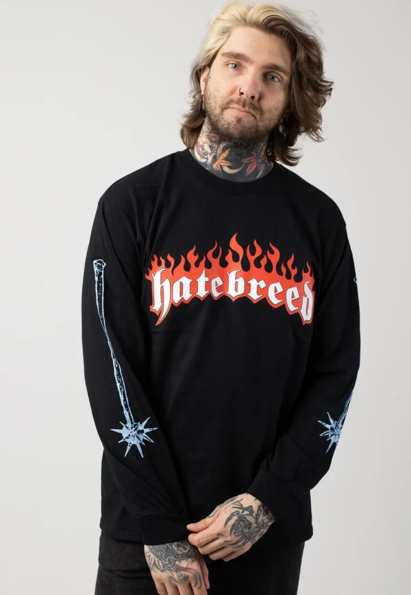 NOXX свитшот с принтом Hatebreed - Satisfaction, Черный NOXX свитшот с принтом Hatebreed - Satisfaction, Черный