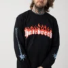 NOXX свитшот с принтом Hatebreed - Satisfaction, Черный NOXX свитшот с принтом Hatebreed - Satisfaction, Черный