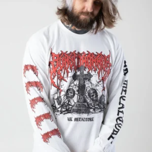 NOXX свитшот с принтом Bury Tomorrow - Gravestone White, Белый NOXX свитшот с принтом Bury Tomorrow - Gravestone White, Белый