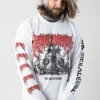 NOXX свитшот с принтом Bury Tomorrow - Gravestone White, Белый