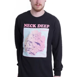 NOXX свитшот с принтом Neck Deep - Bloom Flowers, Черный